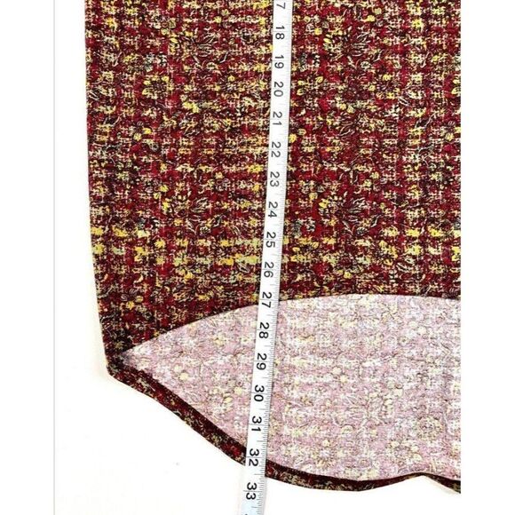 ‎LuLaRoe Irma Tunic Burgundy Floral High Low Small - Picture 2 of 7